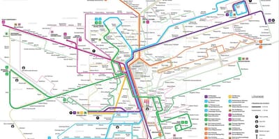 Kort af Lúxemborg metro